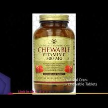 Solgar, Chewable Vitamin C Natural Cran-Raspberry Flavor 500 mg