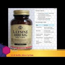 Solgar, L-Lysine Free Form 1000 mg