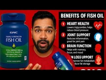 GNC, Омега 3, Triple Strength Fish Oil 1000 mg, 120 капсул