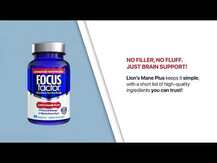 Focus Factor, Lion's Mane Plus, Гриби Левова Грива, 60 ка...